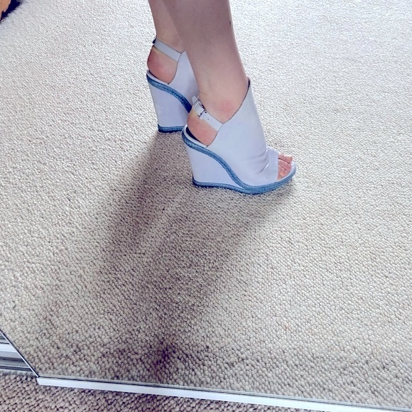 BALENCIAGA slip on wedge heels size 9 - Picture 7 of 9